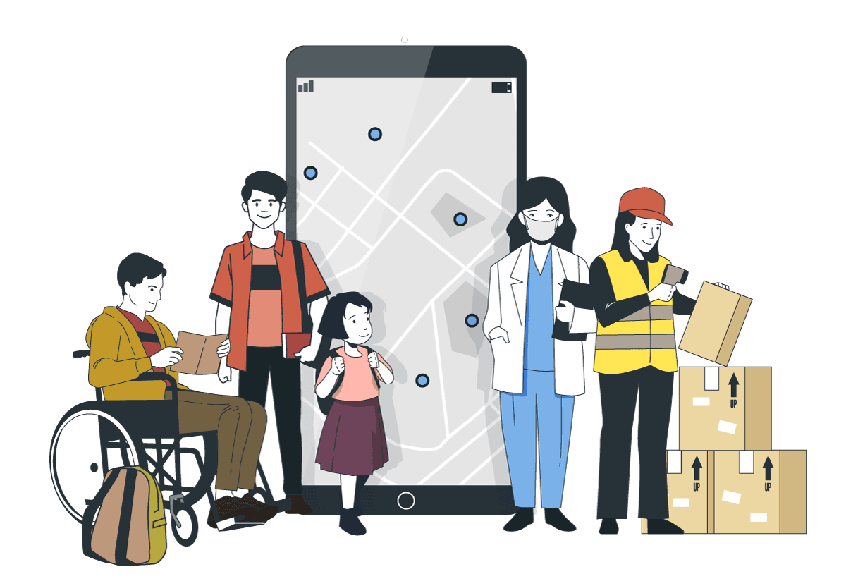 Illustration d'une carte dans un smartphone